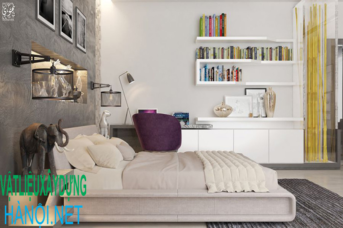 Mẫu 2: Ngắm trọn bình minh với phòng ngủ có tường kính