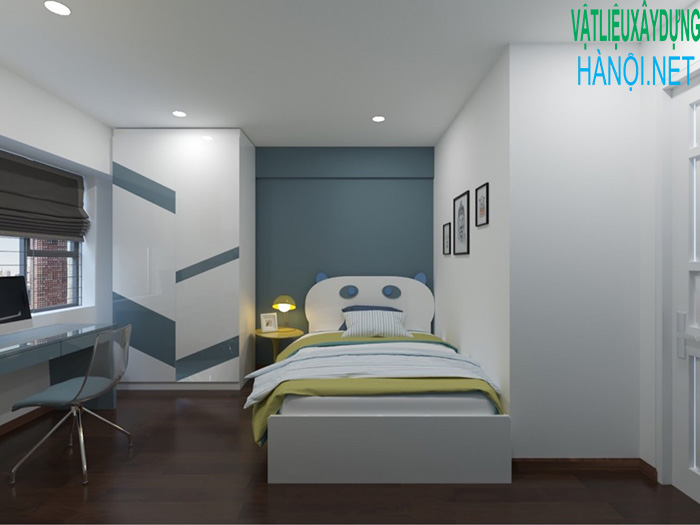 Mẫu 1: Căn phòng ngủ có cửa sổ kéo tiện lợi mang đến sự tự nhiên