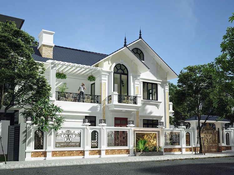 Mẫu biệt thự cao cấp phong cách Châu Âu
