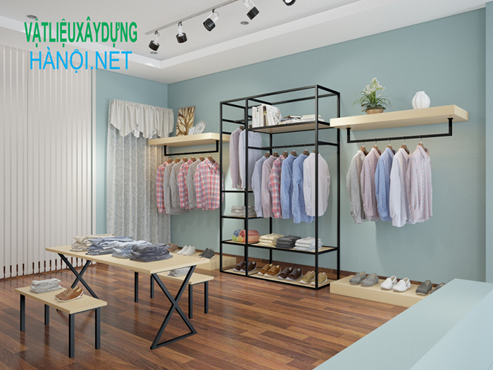 Cách sắp xếp nội thất trong thiết kế shop thời trang