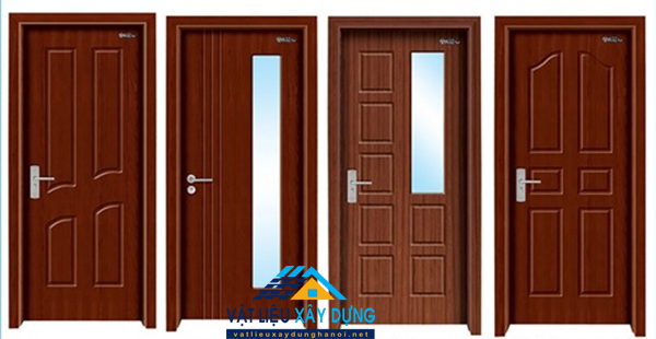 Mẫu cửa gỗ tự nhiên phòng ngủ 1 cánh đẹp đơn giản hiện đại