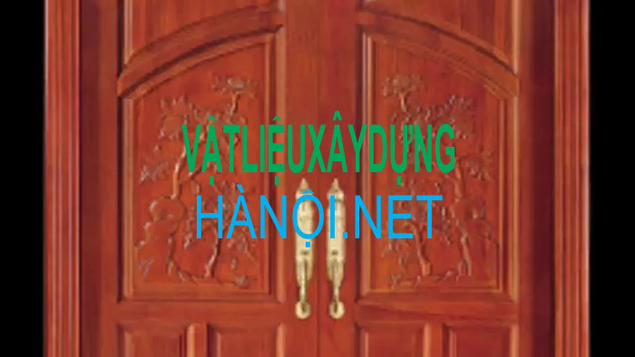 Mẫu cửa gỗ tự nhiên 2 cánh đẹp