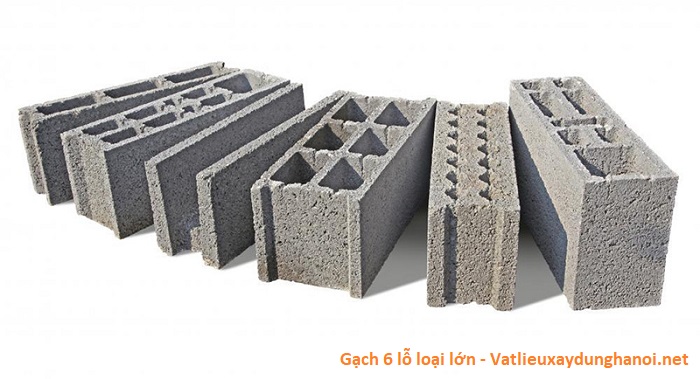 Gạch 6 lỗ loại lớn