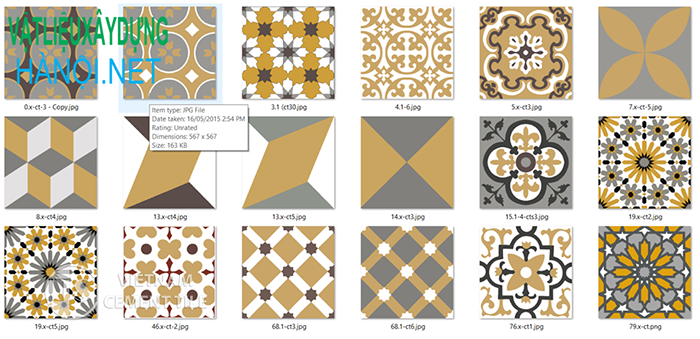 Gạch bông ngày xưa