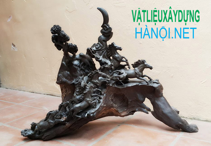 Tượng trang trí gỗ mun đẹp quá