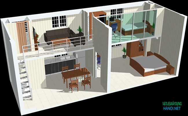 Lựa chọn vật liệu làm gác xép