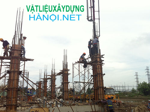 Chuẩn bị trước khi đổ bê tông cột