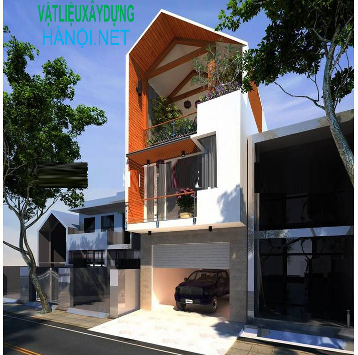 Các thiết kế nhà ống tầng lệch nổi bật 2018