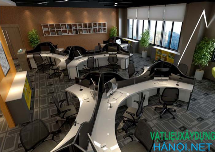 Thiết kế văn phòng cho thuê diện tích 200m2 như thế nào cho nổi bật
