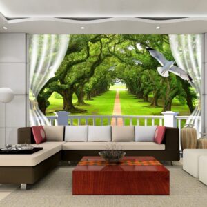 Vẽ tranh tường tại Điện Biên