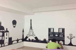 Vẽ tranh tường tường tại Hà Giang