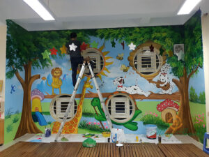 vẽ tranh tường tại An Giang