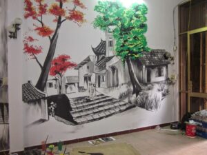 Vẽ tranh tường tại Bình Định