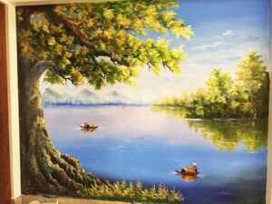 Vẽ tranh tường tại Bình Phước