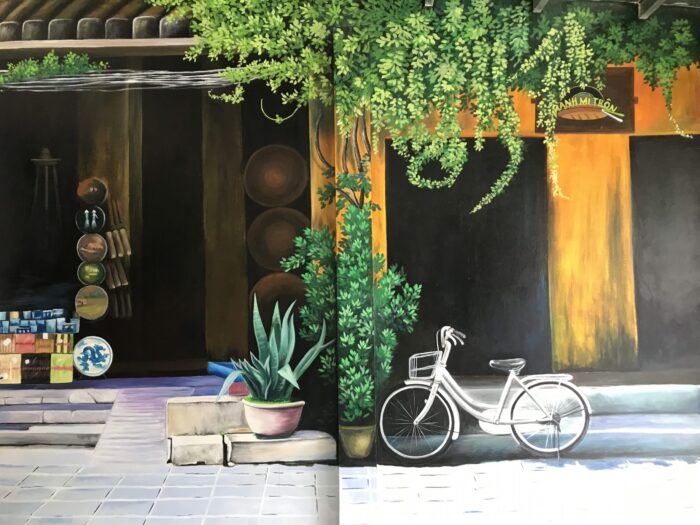 Vẽ tranh tường tại Cao Bằng