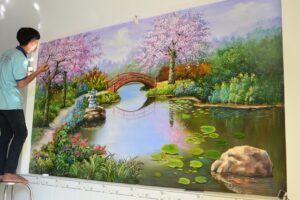 Vẽ tranh tường tại Nghệ An