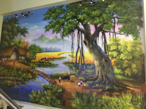 vẽ tranh tường tại Tiềng Giang