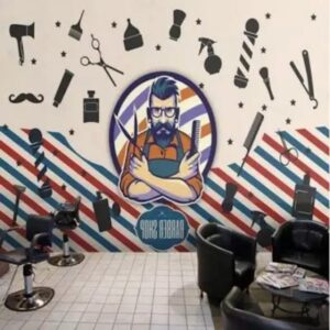 Vẽ tranh tường barber