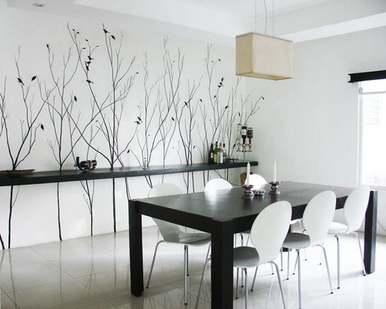 ve tranh tuong phong bep Vẽ tranh tường phòng bếp