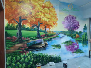 tranh tường phong cảnh