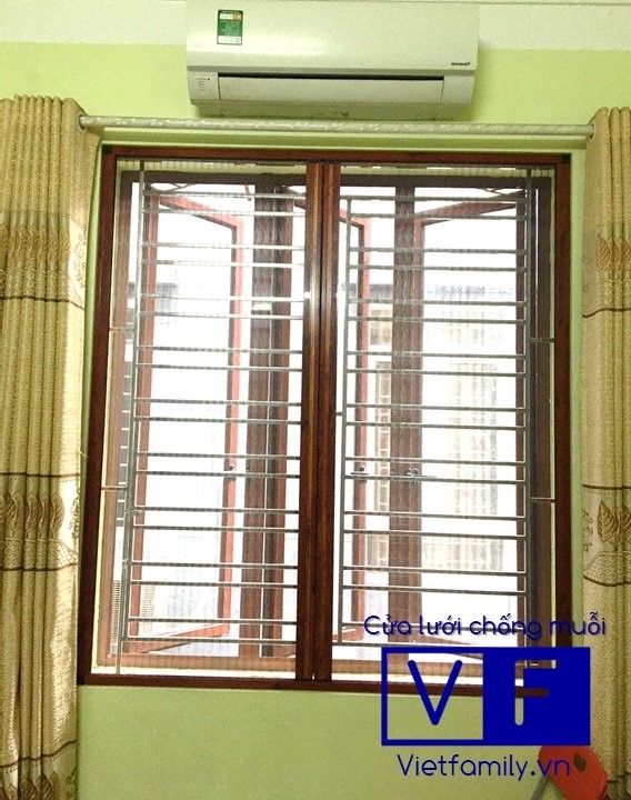 cửa lưới chống muỗi trong ngôi nhà 