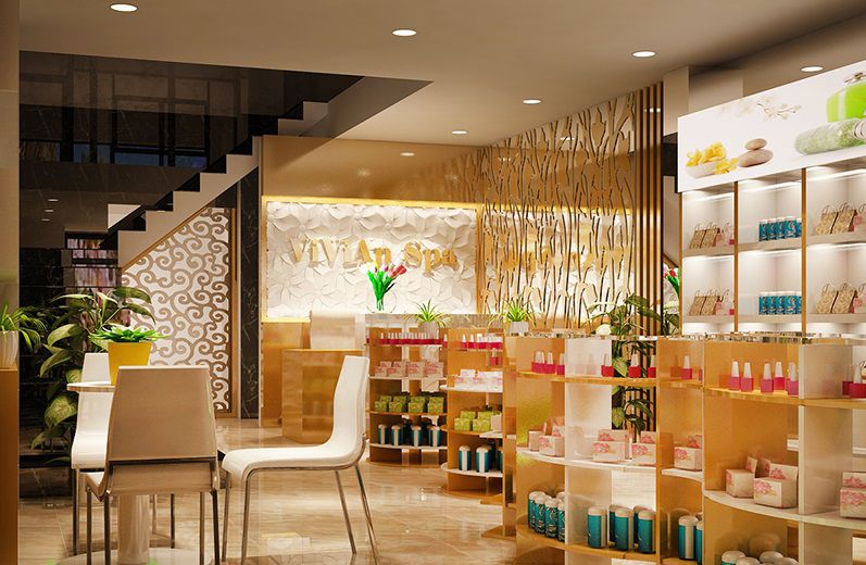 Khu lễ tân spa ấn tượng đẹp Khu lễ tân spa ấn tượng đẹp