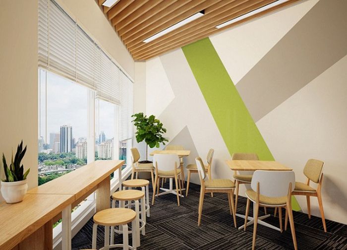 mẫu Pantry văn phòng thoáng mát