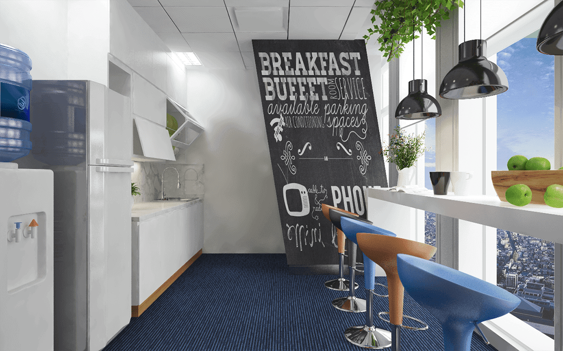Mẫu thiết kế pantry văn phòng đẹp