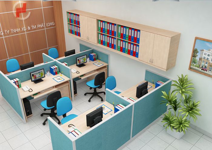 Mẫu văn phòng 25m2 decor đẹp