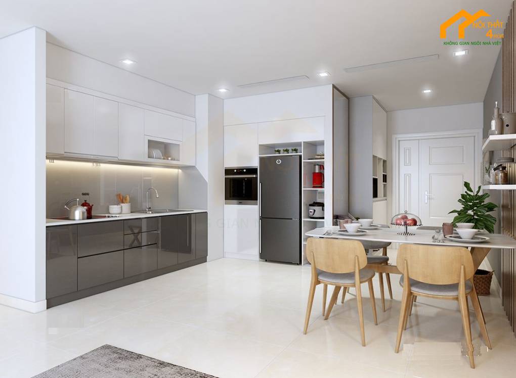 Thiết kế phòng bếp chung cư