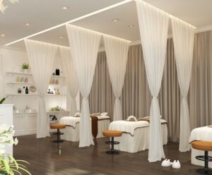 Mẫu rèm voan spa đẹp